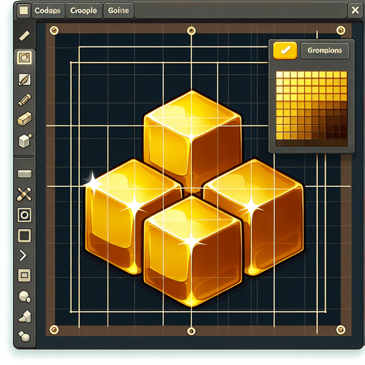 gold blocks.
Single Game Texture.  In-Game asset.  2d.  Blank background.  High contrast.  No shadows