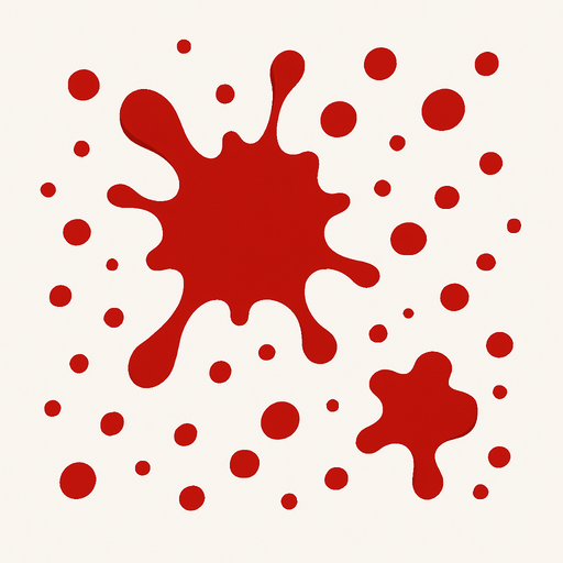 blood.
In-Game asset.  2d.  High contrast.  No shadows