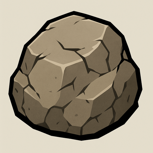 Stone.
In-Game asset.  2d.  High contrast.  No shadows
