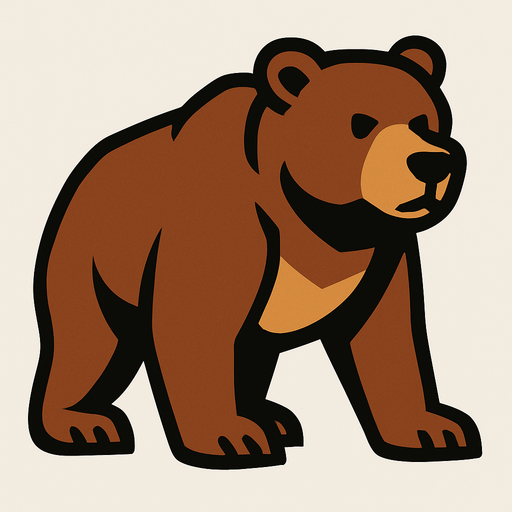 Bear.
In-Game asset.  2d.  High contrast.  No shadows
