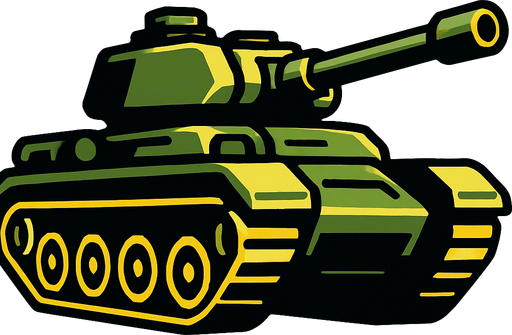 tank.
In-Game asset.  2d.  High contrast.  No shadows