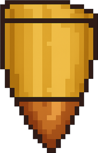 pixel ammo. No background. Transparent background. Blank background. No shadows. 2d. In-Game asset. flat