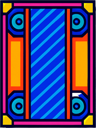 A section of conveyor belt. Overhead view view looking down. 80s arcade machine graphics..
In-Game asset.  2d.  High contrast.  No shadows