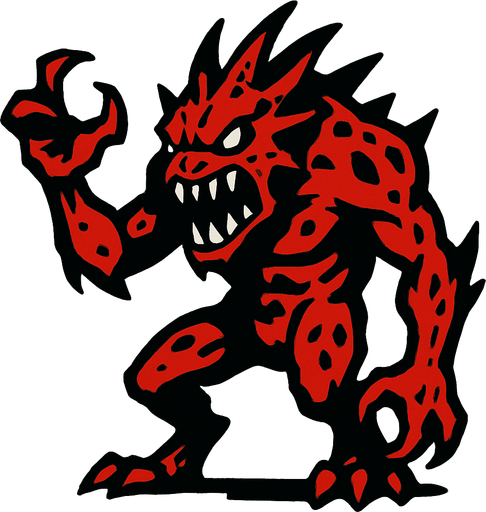 Düşman farklı canavar.
In-Game asset.  2d.  High contrast.  No shadows