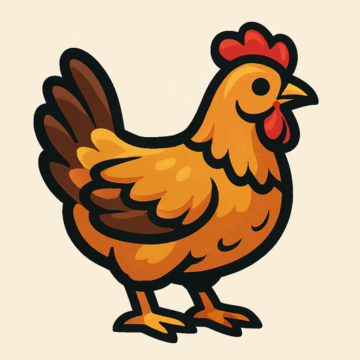 Chicken
Alive.
In-Game asset.  2d.  High contrast.  No shadows