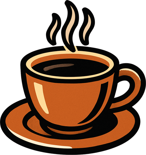 coffe.
In-Game asset.  2d.  High contrast.  No shadows