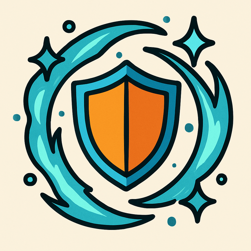 2d shield magic.
In-Game asset.  2d.  High contrast.  No shadows