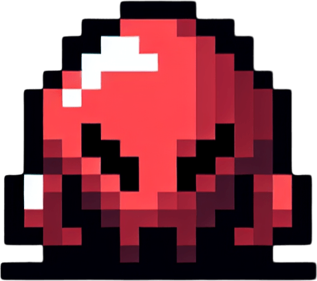 Enemy pixel.
Single Game Texture. In-Game asset. 2d. Blank background. High contrast. No shadows.