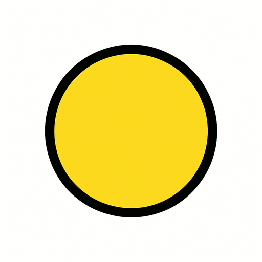 light yellow dot.
In-Game asset.  2d.  High contrast.  No shadows