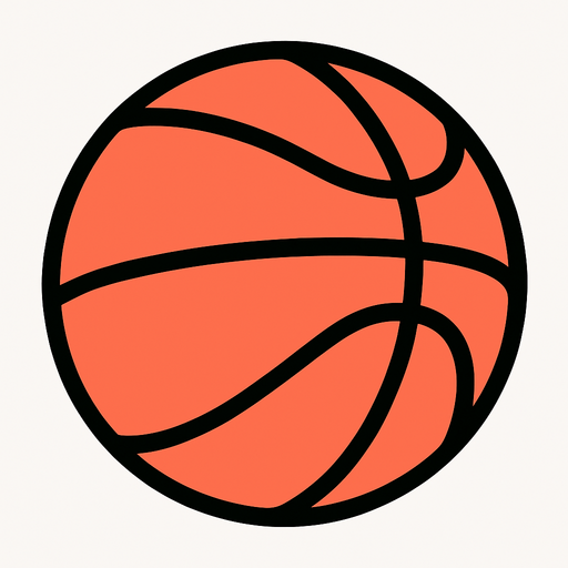 BASKETBALL.
In-Game asset.  2d.  High contrast.  No shadows