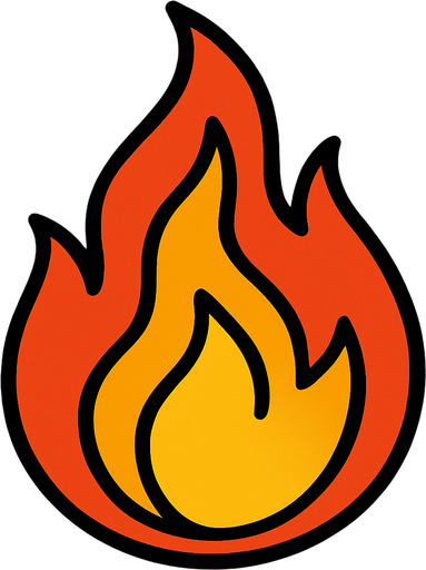 Ateş.
In-Game asset.  2d.  High contrast.  No shadows