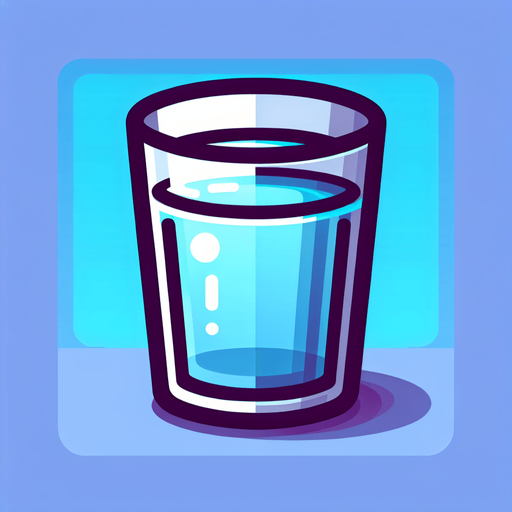 water glass.
Single Game Texture. In-Game asset. 2d. Blank background. High contrast. No shadows.