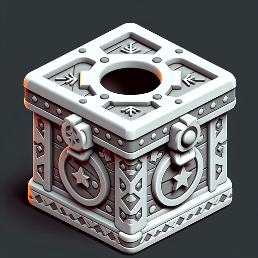 a cute christmas jack in the box. plastic style. Single Game Texture. In-Game asset. 2d. Blank background. High contrast. No shadows.