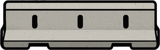 add highway barrier top view.
In-Game asset.  2d.  High contrast.  No shadows