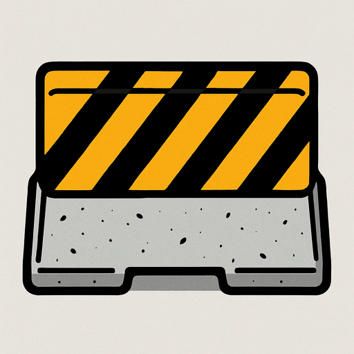 a top down obstacle for car driving game.
In-Game asset.  2d.  High contrast.  No shadows