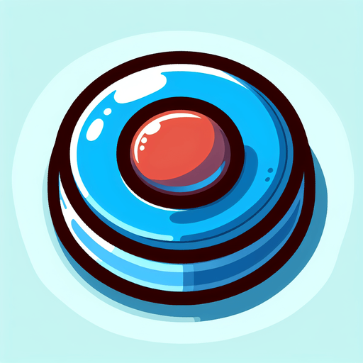 strong button, cartoon, blank background, 2d.
Single Game Texture.  In-Game asset.  2d.  Blank background.  High contrast.  No shadows