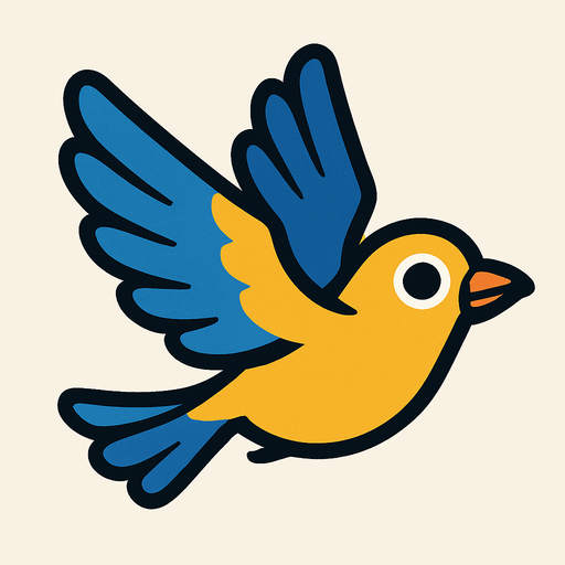 uçan kuş.
In-Game asset.  2d.  High contrast.  No shadows