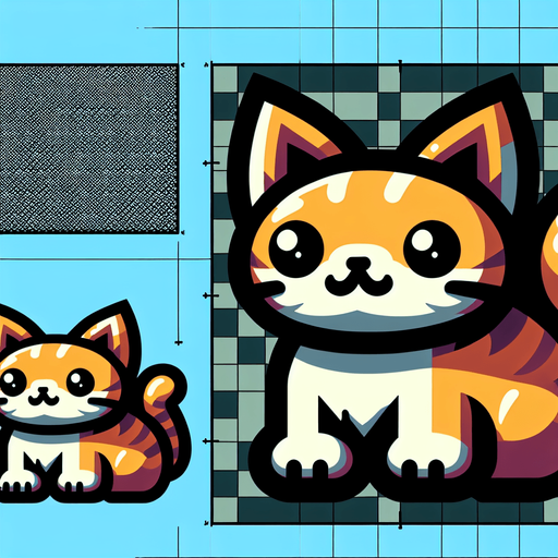cat.
Single Game Texture. In-Game asset. 2d. Blank background. High contrast. No shadows.