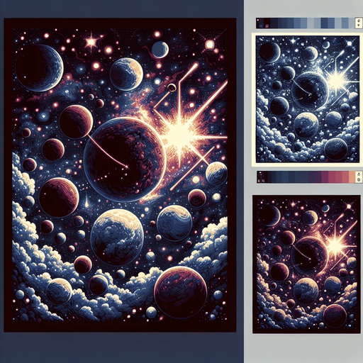 realistic tolemap universe for game, deep space, darl space, cosmos.
Single Game Texture. In-Game asset. 2d. Blank background. High contrast. No shadows.