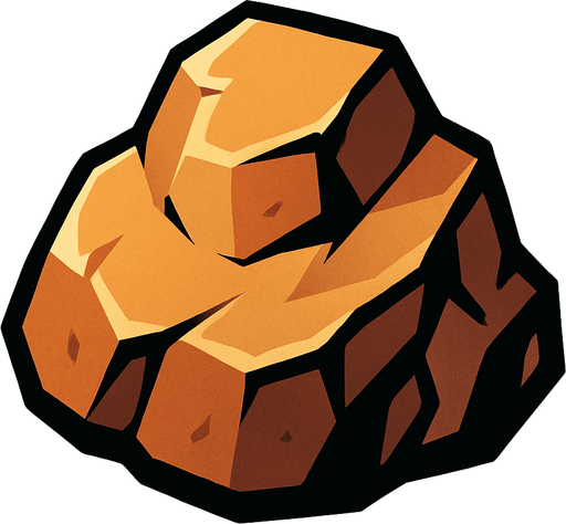 Rock.
In-Game asset.  2d.  High contrast.  No shadows