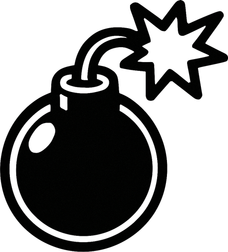 Bomb.
In-Game asset.  2d.  High contrast.  No shadows