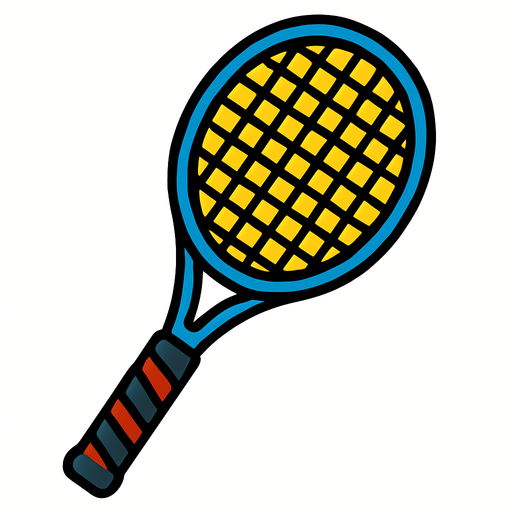 Raquette professionnelle.
In-Game asset.  2d.  High contrast.  No shadows