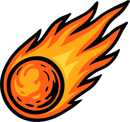 comet.
In-Game asset.  2d.  High contrast.  No shadows