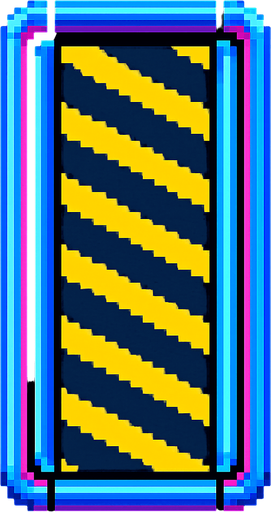 A section of conveyor belt. Overhead view view looking down. 80s arcade machine graphics..
In-Game asset.  2d.  High contrast.  No shadows