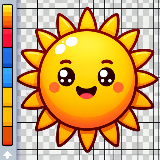 shining sun cartoon style.
Single Game Texture.  In-Game asset.  2d.  Blank background.  High contrast.  No shadows