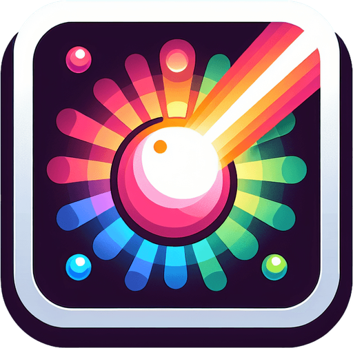 Bubble shooter laser ball powerup.
Single Game Texture. In-Game asset. 2d. Blank background. High contrast. No shadows.