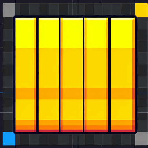 Yellow bar.
Single Game Texture.  In-Game asset.  2d.  Blank background.  High contrast.  No shadows