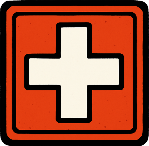 Health box top view.
In-Game asset.  2d.  High contrast.  No shadows