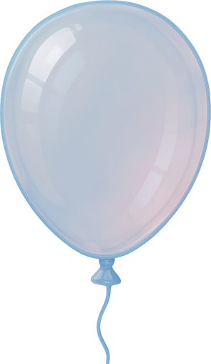 Transparent ballon shape.