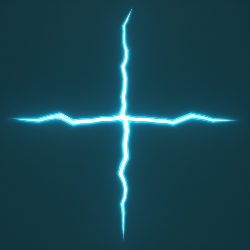 молния должна быть с двух концов одинаковая и ответвления смотреть строго вверх и вниз а не наискосок