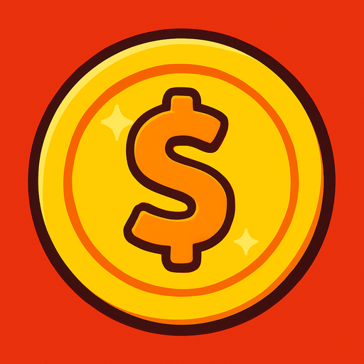 Bonus coin.
In-Game asset.  2d.  High contrast.  No shadows