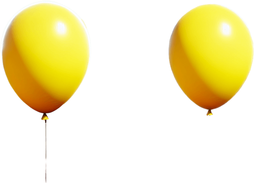 balon sarı.
Single Game Texture.  In-Game asset.  2d.  Blank background.  High contrast.  No shadows