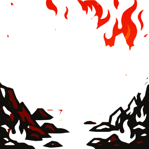 a hell back ground.
In-Game asset.  2d.  High contrast.  No shadows