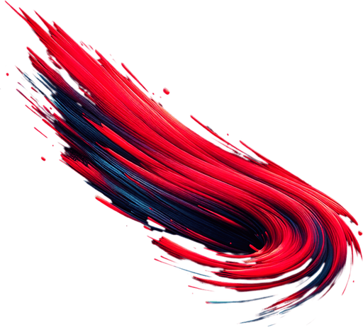 Long red paint smudge on black background.
Single Game Texture. In-Game asset. 2d. Blank background. High contrast. No shadows.