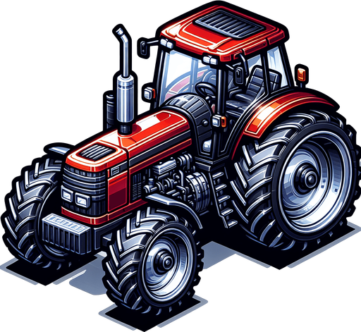 tractor.
high definition video game sprite