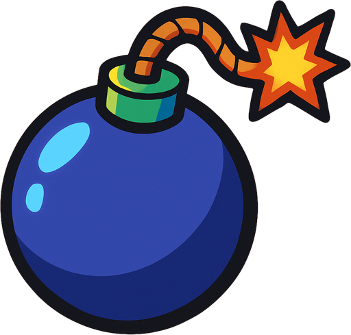 bomb.
In-Game asset.  2d.  High contrast.  No shadows