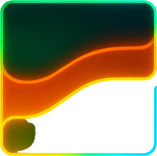 dark neon lit background
in the tints of green orange yellow and blue.
In-Game asset.  2d.  High contrast.  No shadows