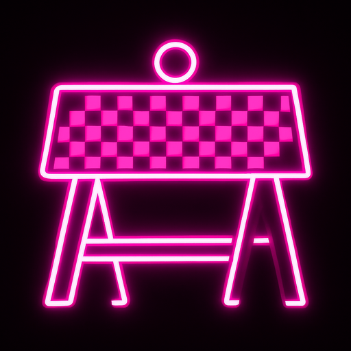 Pink Neon top down barrier