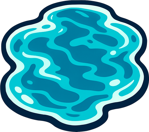 water look on top.
In-Game asset.  2d.  High contrast.  No shadows