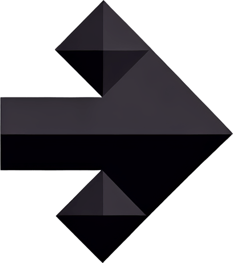 Right arrow icon.
Single Game Texture. In-Game asset. 2d. Blank background. High contrast. No shadows.