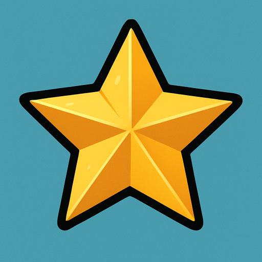star.
In-Game asset.  2d.  High contrast.  No shadows