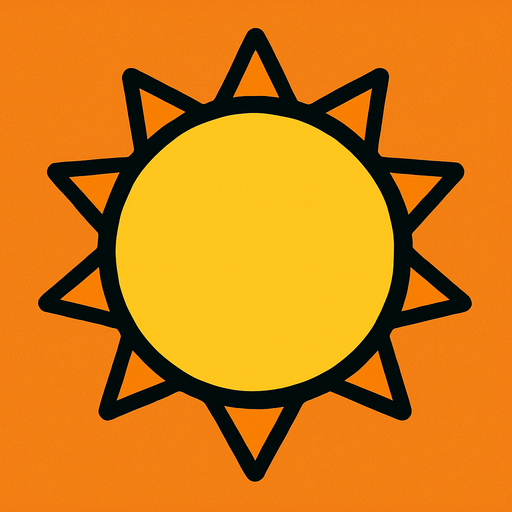 sun.
In-Game asset.  2d.  High contrast.  No shadows