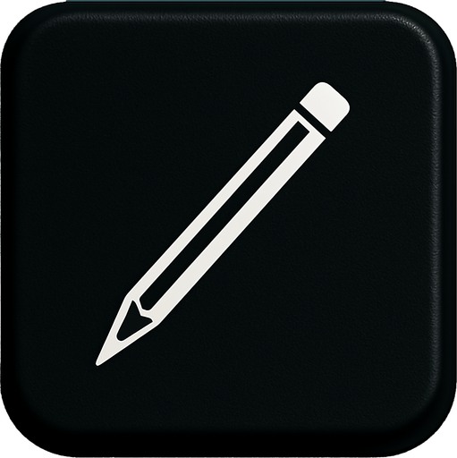 White thin pencil in 45 degrees instead of arrow.