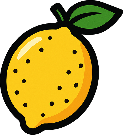 lemon.
In-Game asset.  2d.  High contrast.  No shadows