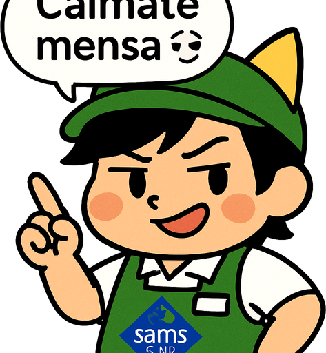 Que levante el brazo derecho apuntando con el dedo y que diga en un globo de dialogo  ́ ́Calmate Mensa''. CON UNA CARITA como burlandose un poco enojado. No olvides las lineas negras al volverlo png