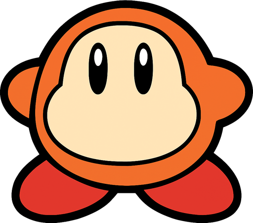 Waddle dee.
In-Game asset.  2d.  High contrast.  No shadows